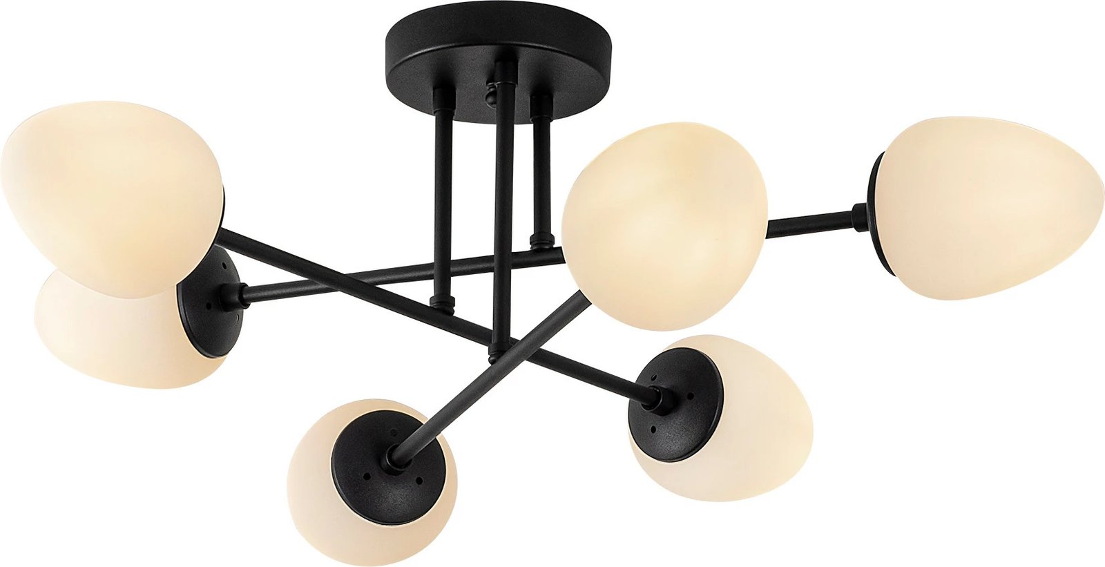 Llambë tavani Opviq Camflo, ngjyrë e zezë dhe krem, 81x81cm