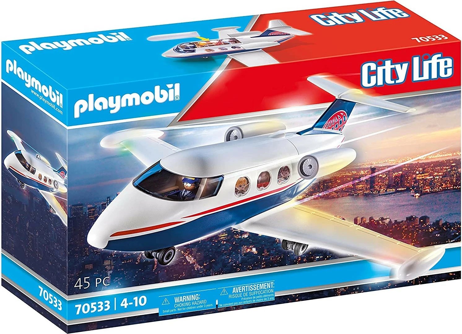 Set lodrash Playmobil City Life Private Jet 70533, për fëmijë, plastikë