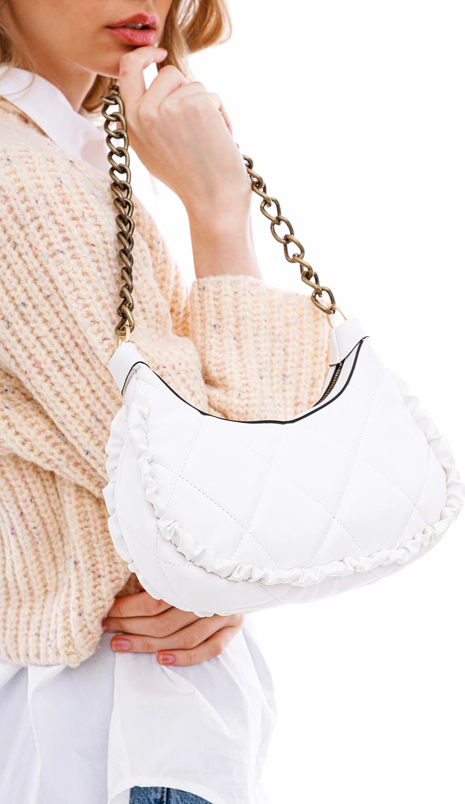 Çantë krahu e bardhë Zoozie Bags, 21KÇ22-004