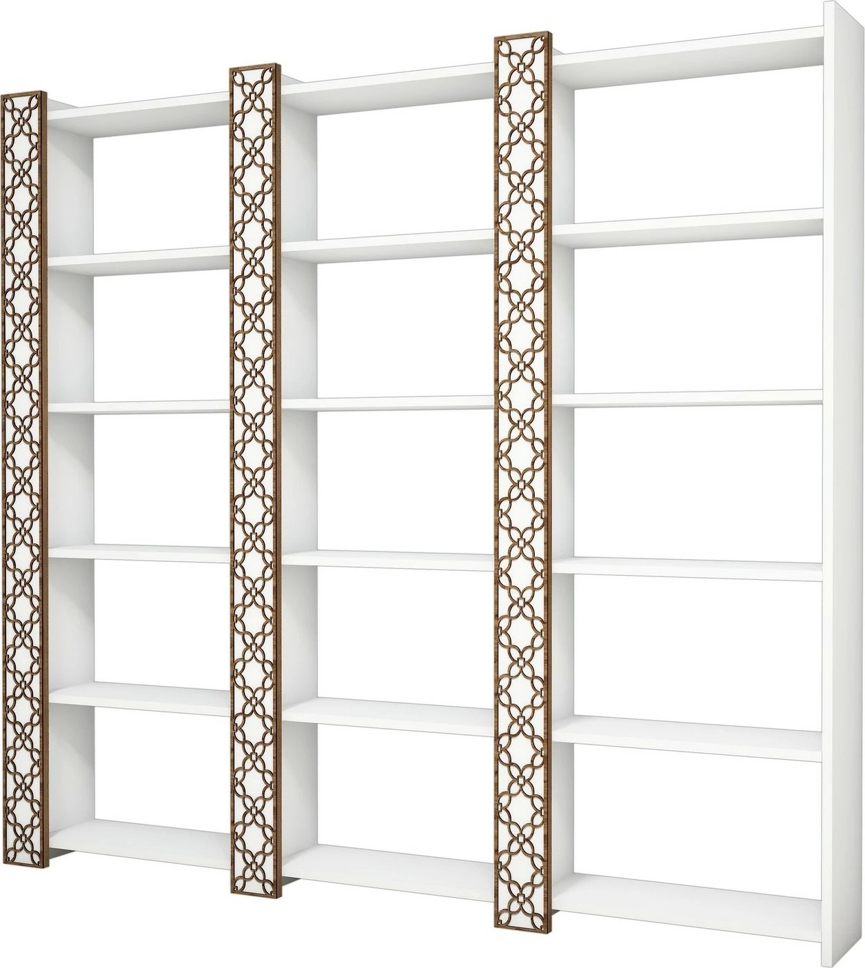 Raft librash Hanah Home, City 3, i bardhë