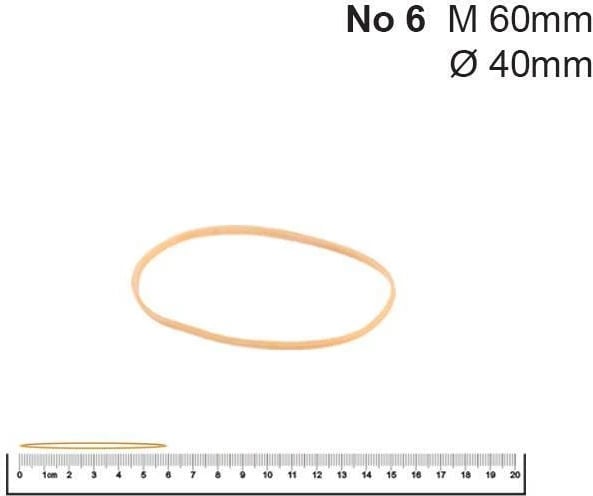 Goma elastike NEXT Nr. 6, 40 Øx1.4x1.4mm, Njëngjyrëshe