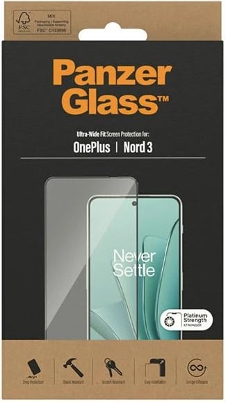 Xham mbrojtës PanzerGlass Ultra-Wide Fit për OnePlus Nord 3