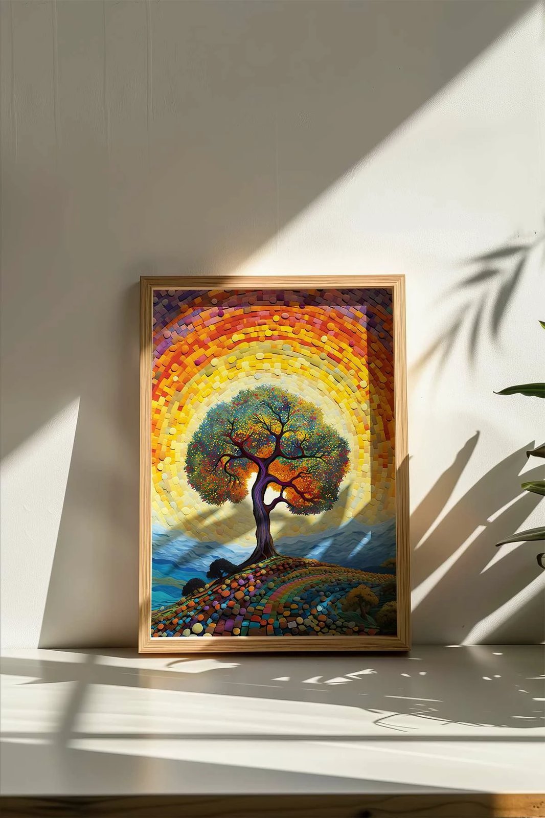 Pikturë dekorative me kornizë, shumëngjyrëshe, Wallity, Mscartmdl16, 33x48cm