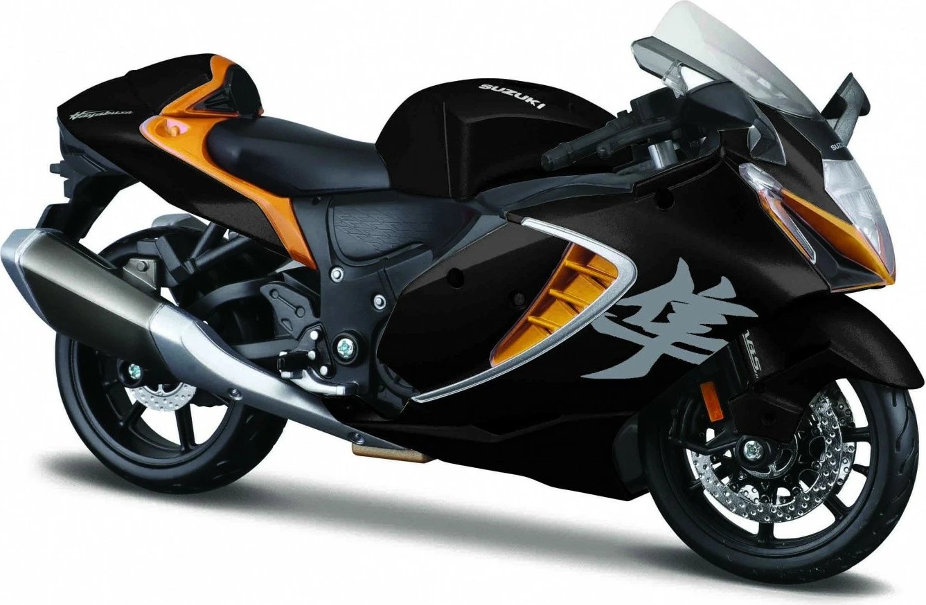 Model motor Maisto Suzuki Hayabusa 2022, 1:12, Metal/Plastik, Zi/Portokalli