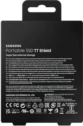 SSD i jashtëm Samsung T7 Shield 1TB, i zi