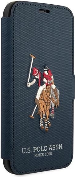 Mbështjellës U.S. Polo Assn. USFLBKP12LPUGFLNV për iPhone 12 Pro Max, Polo Embroidery Collection, granat/navy