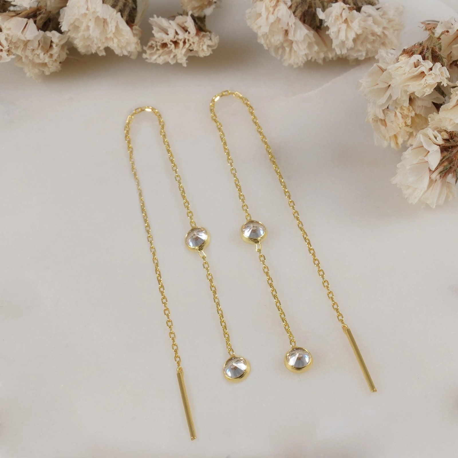 Vathë të gjatë prej argjendi, ngjyrë ari, Jumeon 9861G