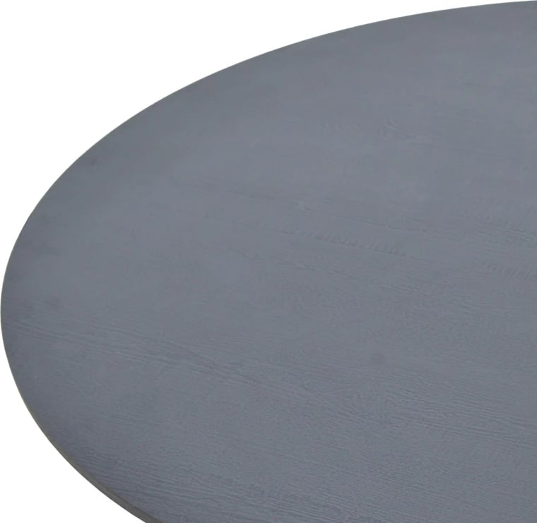 Tavolinë Xuson, ngjyrë gri e errët, këmbë metalike të zeza, 120x75cm