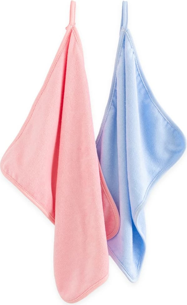 Peshqir për bebe New Baby 40x30 cm 100% pambuk me lak blu