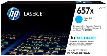 Toner HP 657X CF471X rendiment i lartë për LaserJet Enterprise MFP M681/M682, Cyan