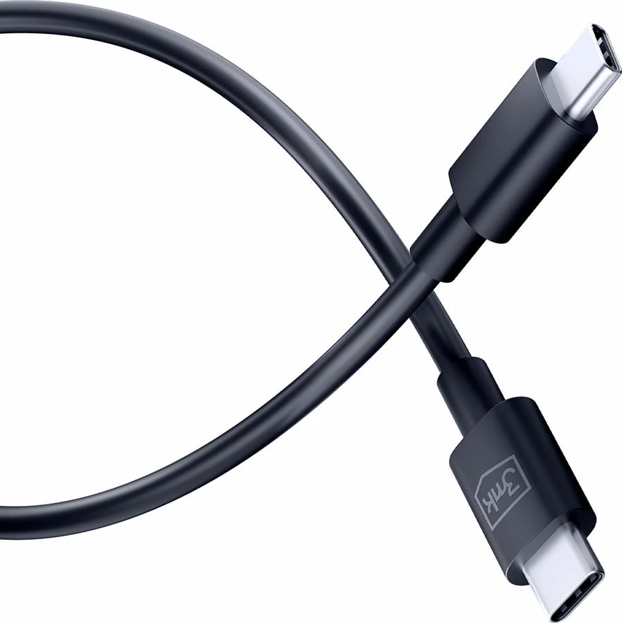 Kabllo USB-C në USB-C 3mk Hyper Cable, 1.2m, 100W, e zezë