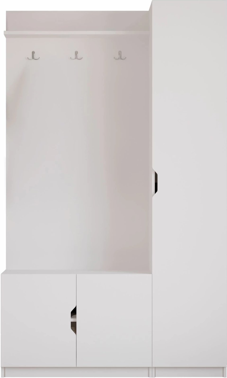 Stendë korridori, ngjyrë e bardhë mat, Skye Decor, RB-159