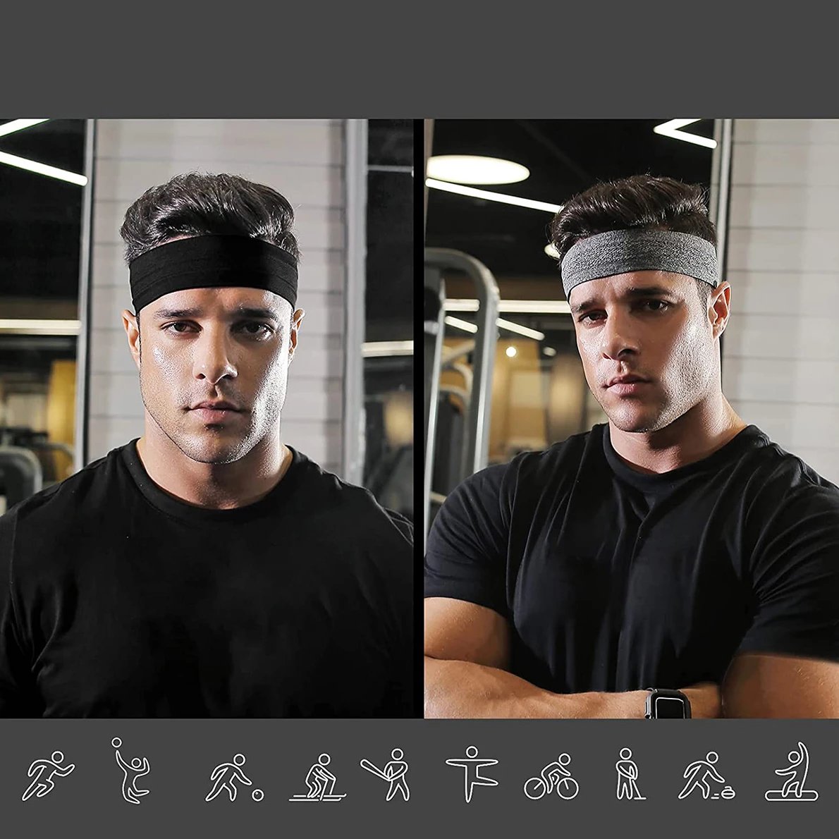 Shirit elastik për kokë Hurtel për vrapim dhe fitnes, portokalli Shirit elastik për kokë Hurtel për vrapim dhe fitnes, portokalli