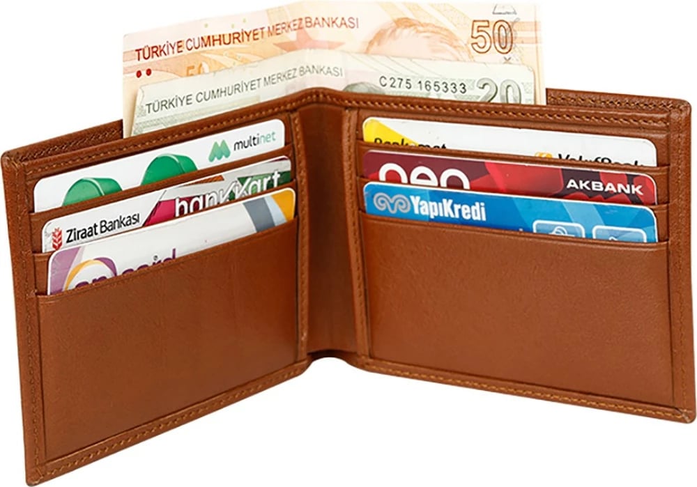 Portofol për burra, Zoozie Bags, Venice, ngjyrë kafe e hapur