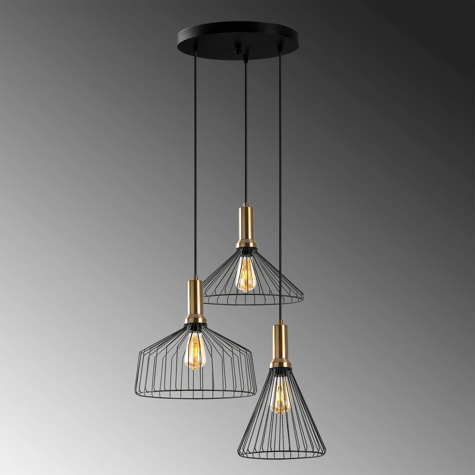 Llambë tavani Opviq, Dear - 11215, ngjyrë e zezë dhe antike