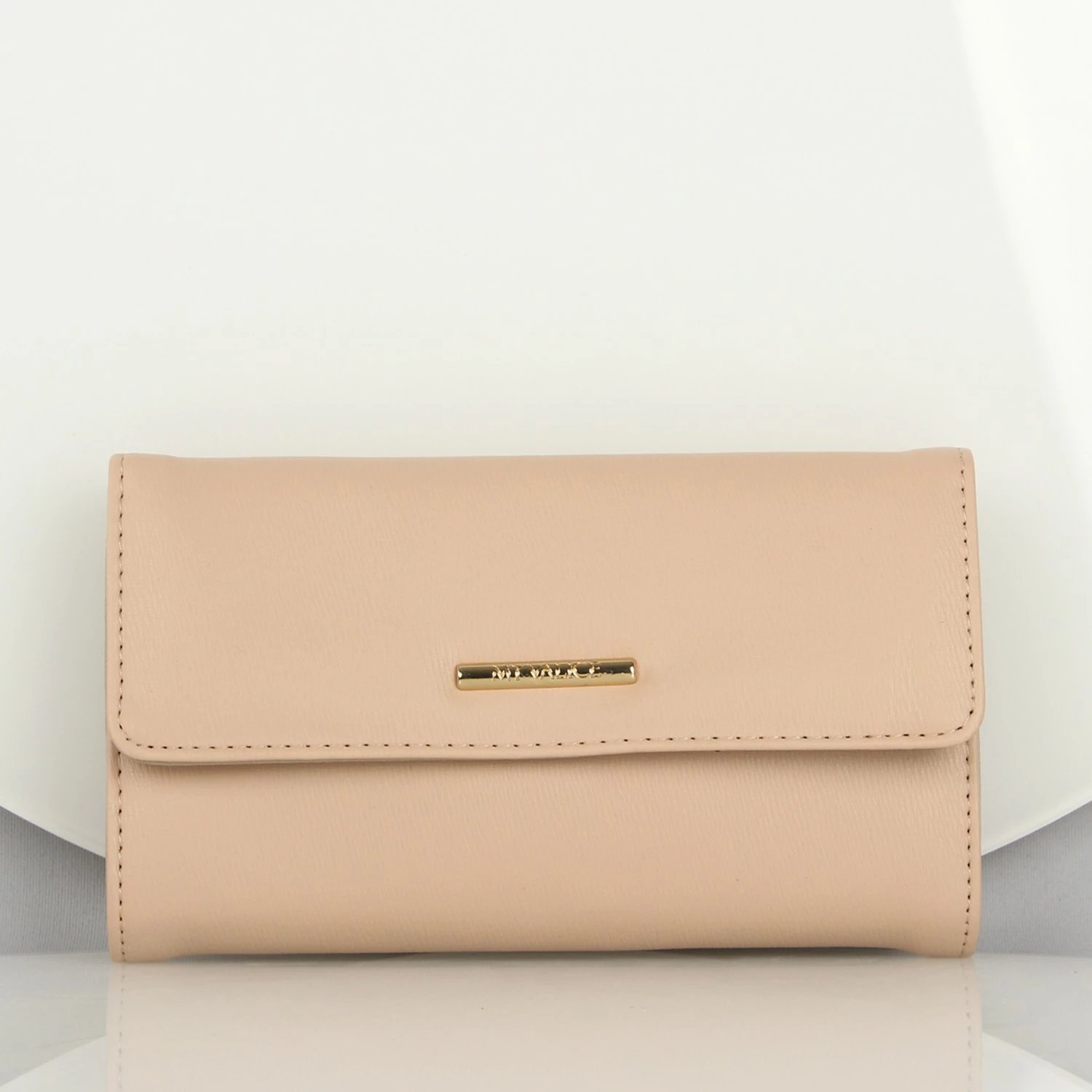 Kuletë crossbody prej lëkure, ngjyrë bezhë, zinxhir 118cm, Zoozie Bags 1449