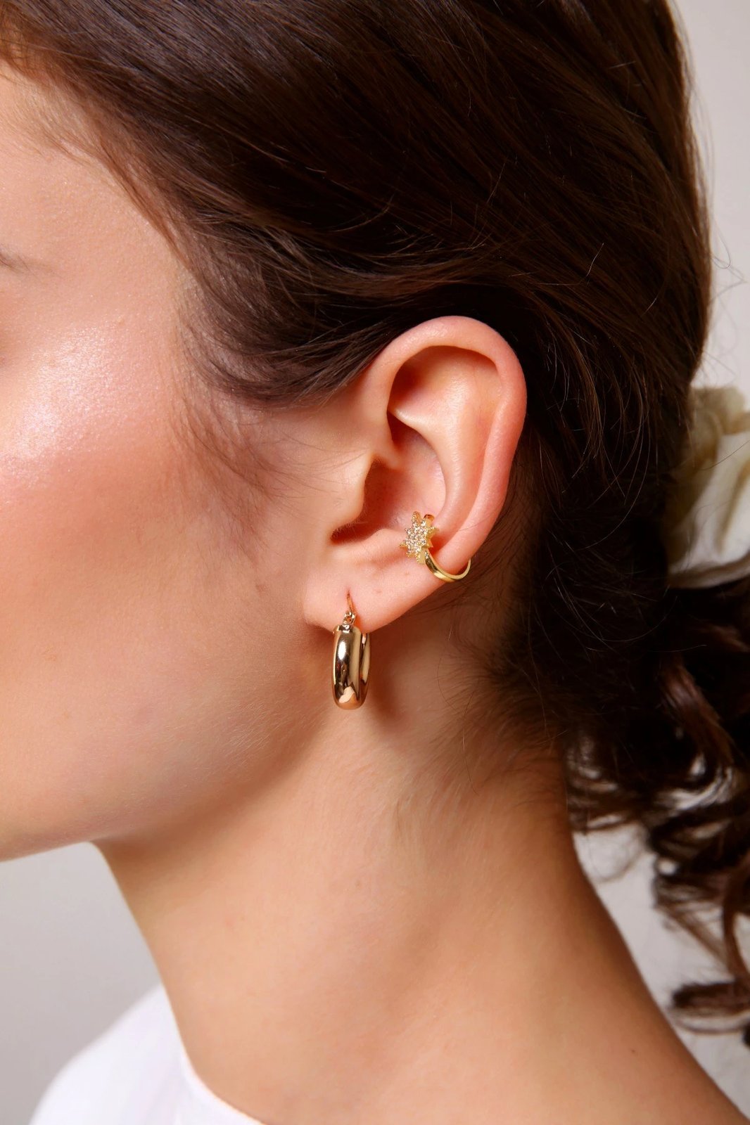 Vathë prej bronzi, ngjyrë ari, Jumeon, me gur zirkoni