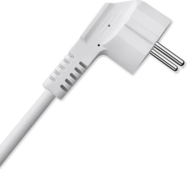 Kasë Qoltec 52547, 3x AC, 2x USB, 1x USB-C PD 20W, 2m, Bardhë