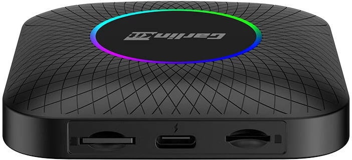 Adapter wireless për makinë Carlinkit TBOX PLUS LED, 4GB RAM, 64GB ROM, Apple CarPlay/Android Auto, i zi