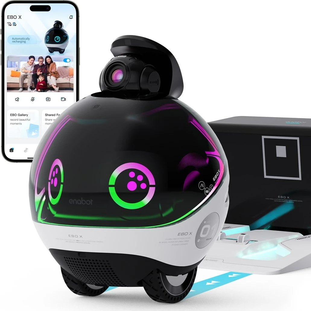 Robot me kamera Enabot EBO X, 8 GB, i zi