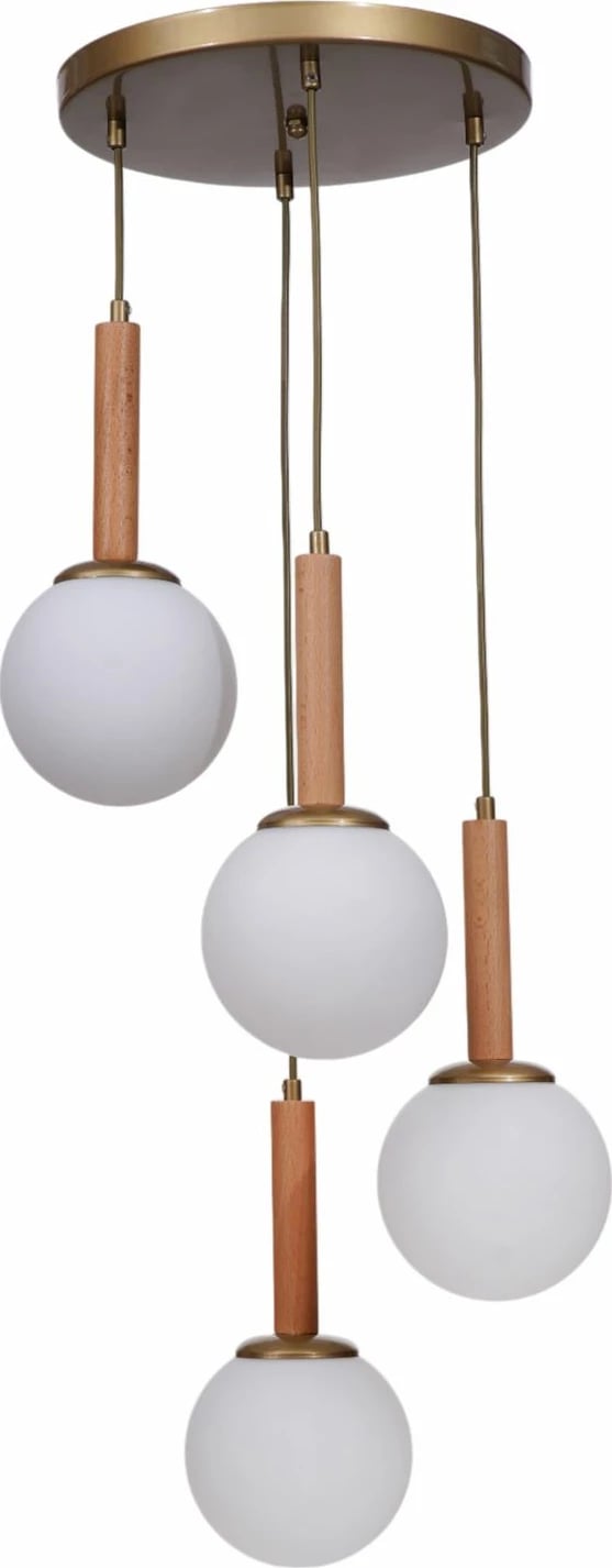 Llambadar Opviq, 9073-4, i bardhë, lisi, ari