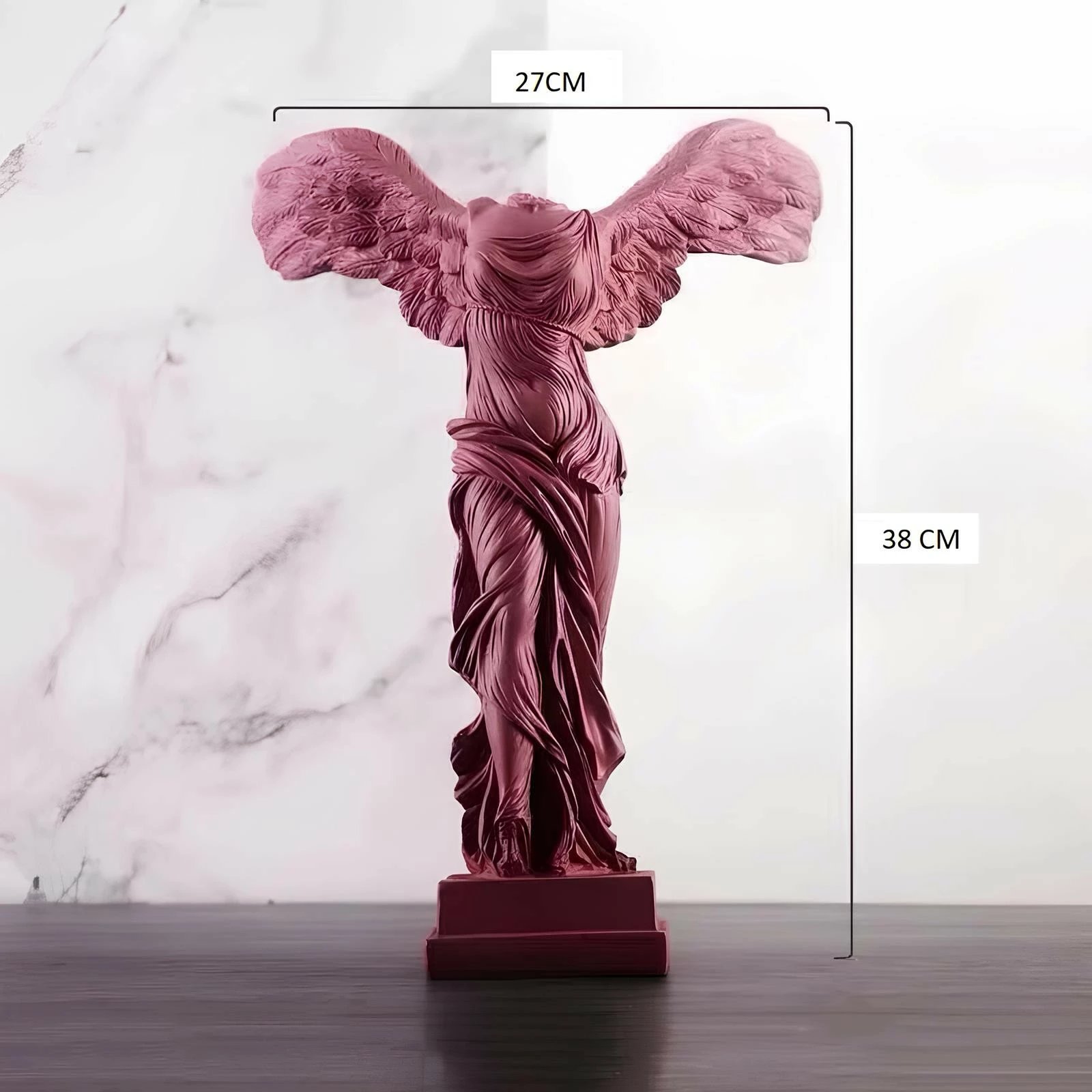 Objekt dekorativ Evila Originals, ngjyrë e kuqe Claret, CY0330, 38x27x19cm Objekt dekorativ Evila Originals, ngjyrë e kuqe Claret, CY0330, 38x27x19cm