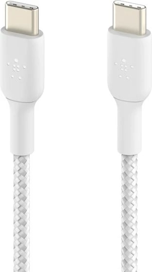 Kabllo Belkin BoostCharge, 2 m, USB C, Bardhë