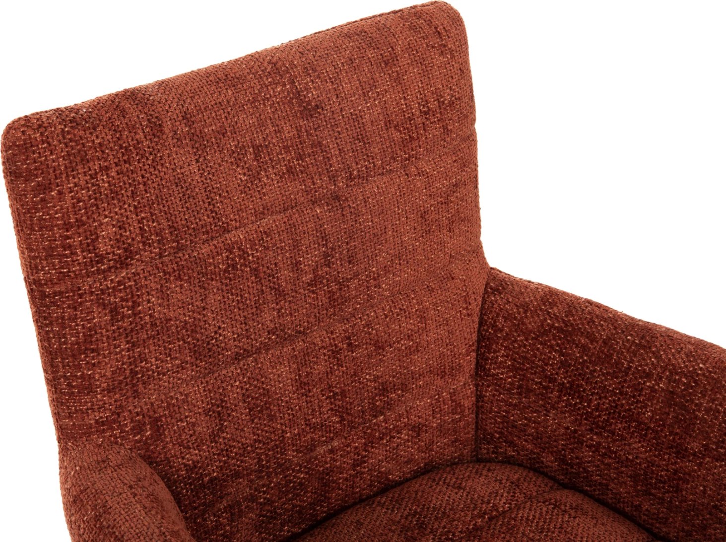 Karrige ngrënieje GAZER, FH9845.06, pëlhurë kafe e kuqërremtë, këmbë druri gome, 66x63x91H cm, set prej 2 copë