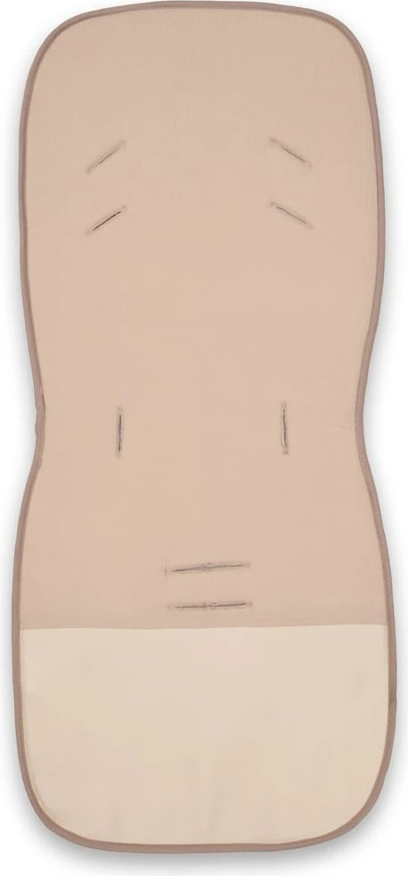 Dyshek karroce Baby Mix Giraffe, universale 78x38 cm, i dyanshëm muslin/koton me mbrojtje eco-lëkurë, multingjyrësh