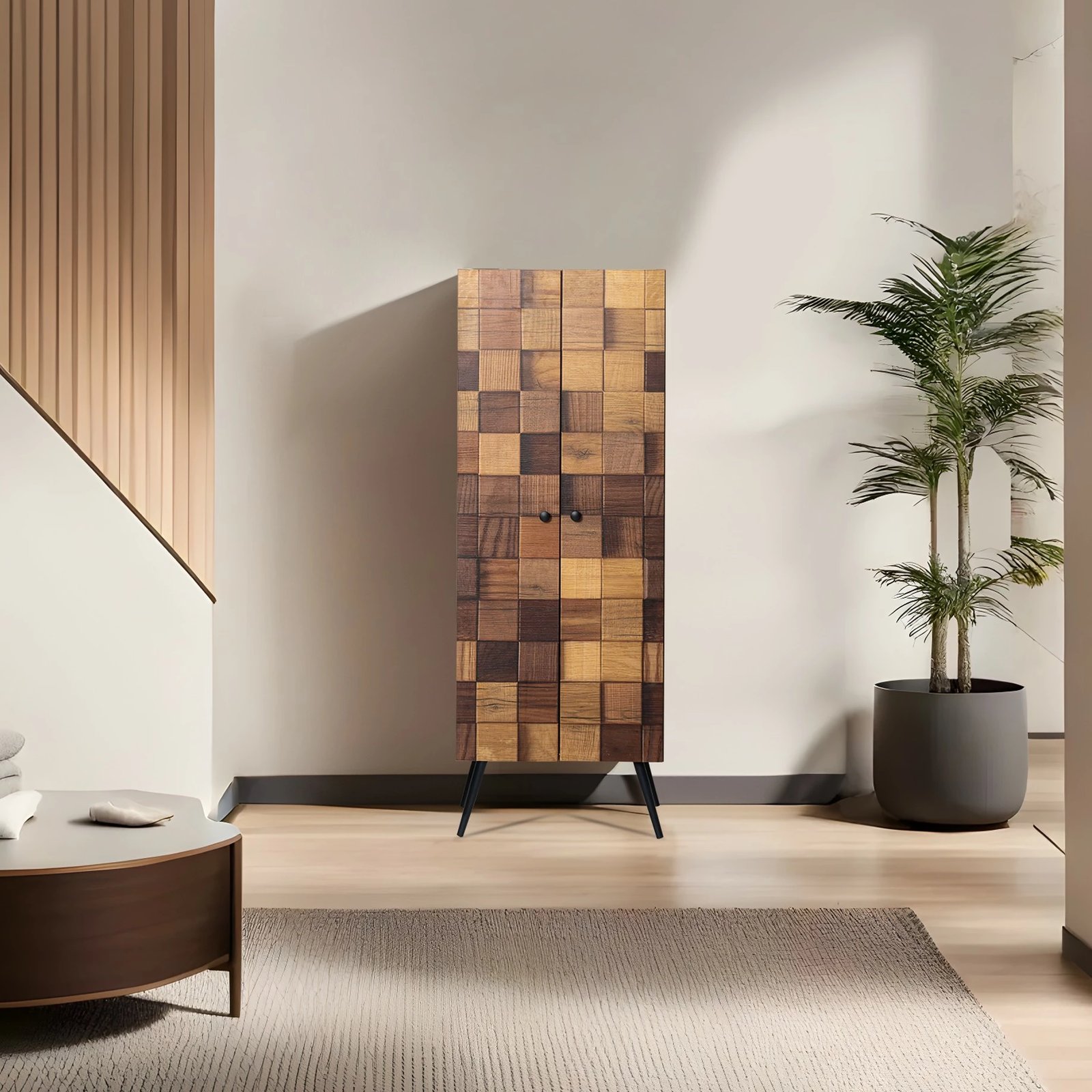 Dollap multifunksional, ngjyrë Hititte, Skye Decor, 2 copë