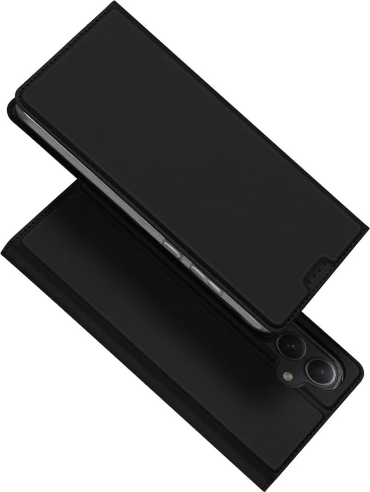 Mbështjellës Dux Ducis Skin Pro për Samsung Galaxy A55 5G, me kapak dhe xhep për kartela, i zi