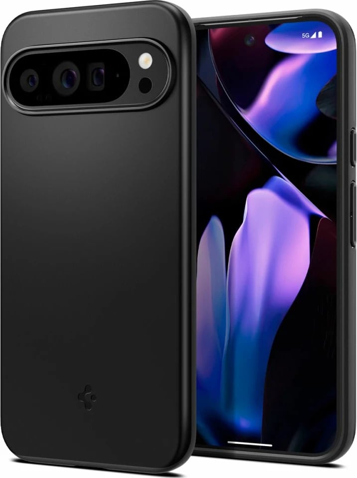 Mbështjellës Spigen Thin Fit për Google Pixel 9 Pro XL, i zi