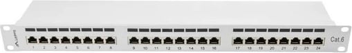 Patch panel Lanberg PPS6-1024-S, 24 porta, 1U, Cat 6, gri