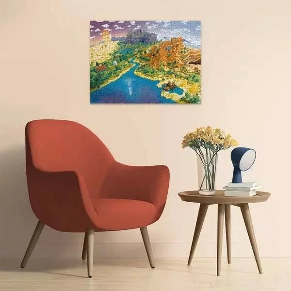 Puzzle Ravensburger Minecraft World 1500 pjesë, 80x60cm