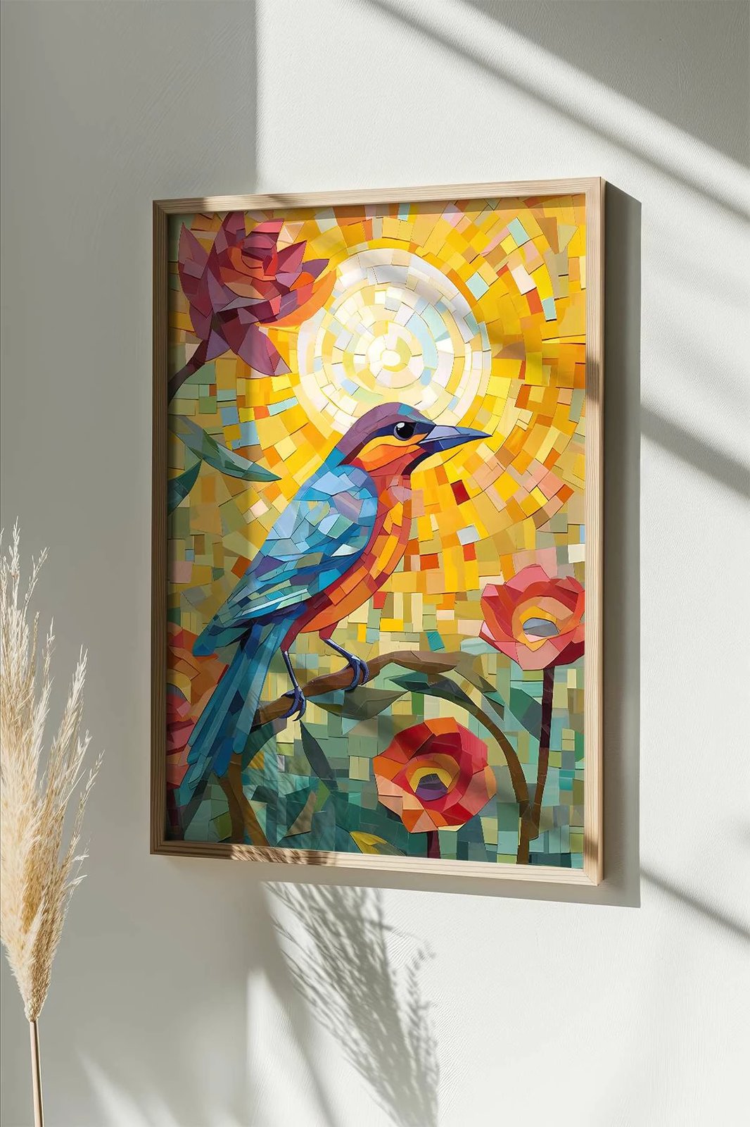 Pikturë dekorative me kornizë, shumëngjyrëshe, Wallity, Mscartmdl22