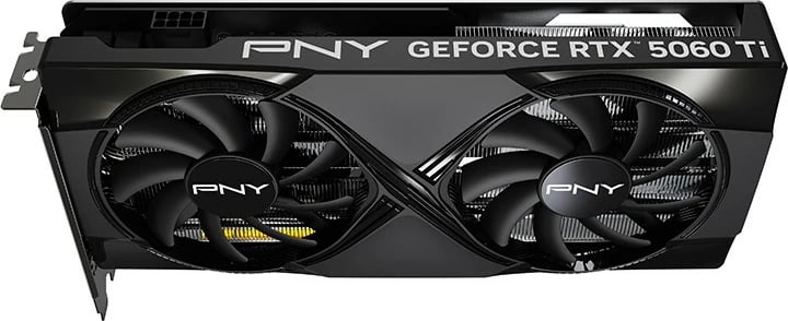 Kartelë grafike PNY GeForce RTX 5060 Ti, 16GB, DDR7, OC, PCI-E 8x, e zezë