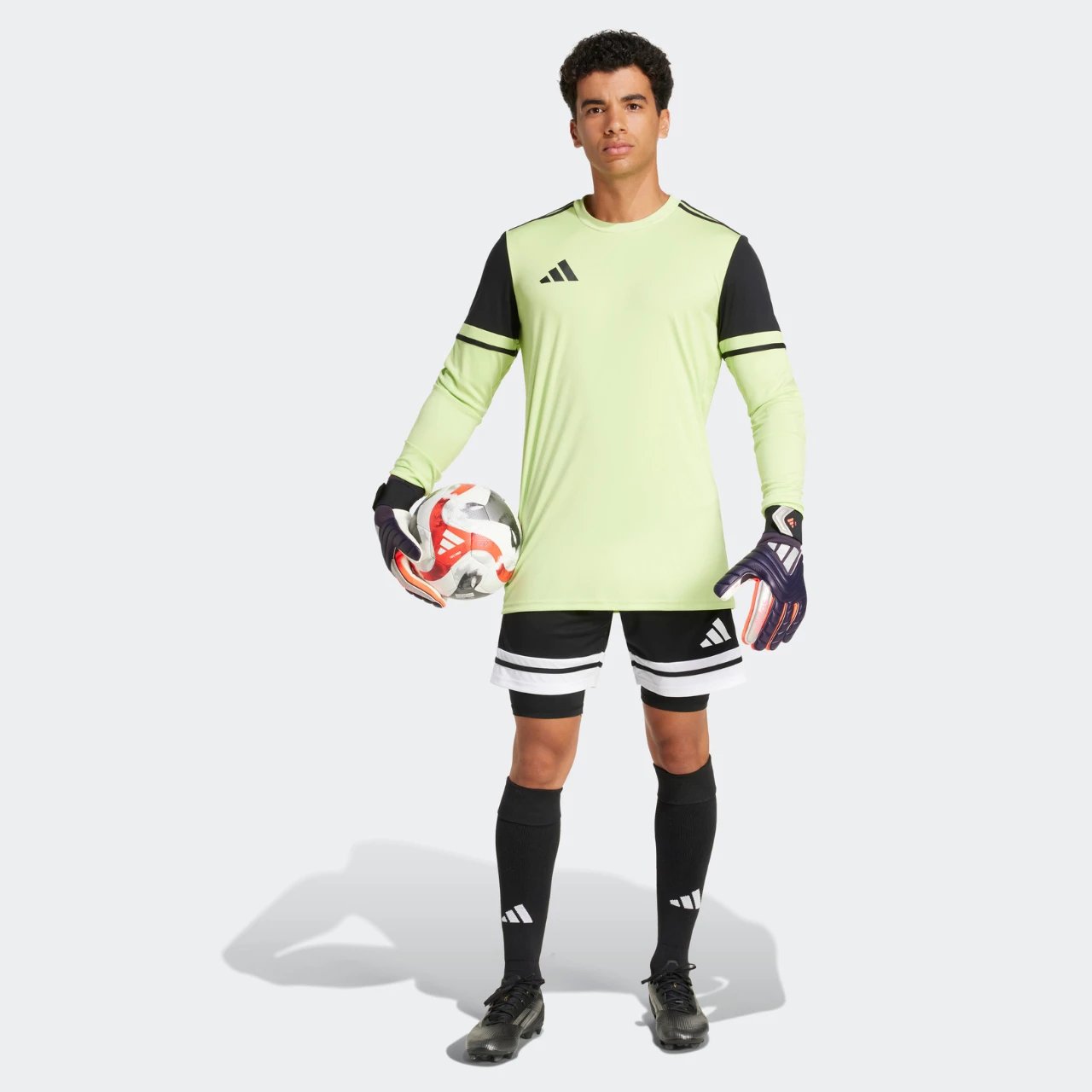 Fanellë portieri adidas për meshkuj, e gjelbër
