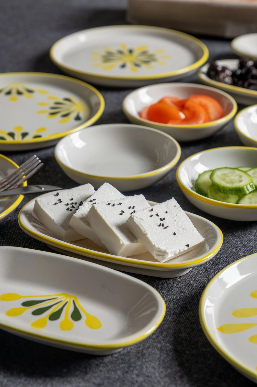 Set mëngjesi 14 pjesësh, Hermia Concept, ngjyrë e gjelbër, YSLNKT-14