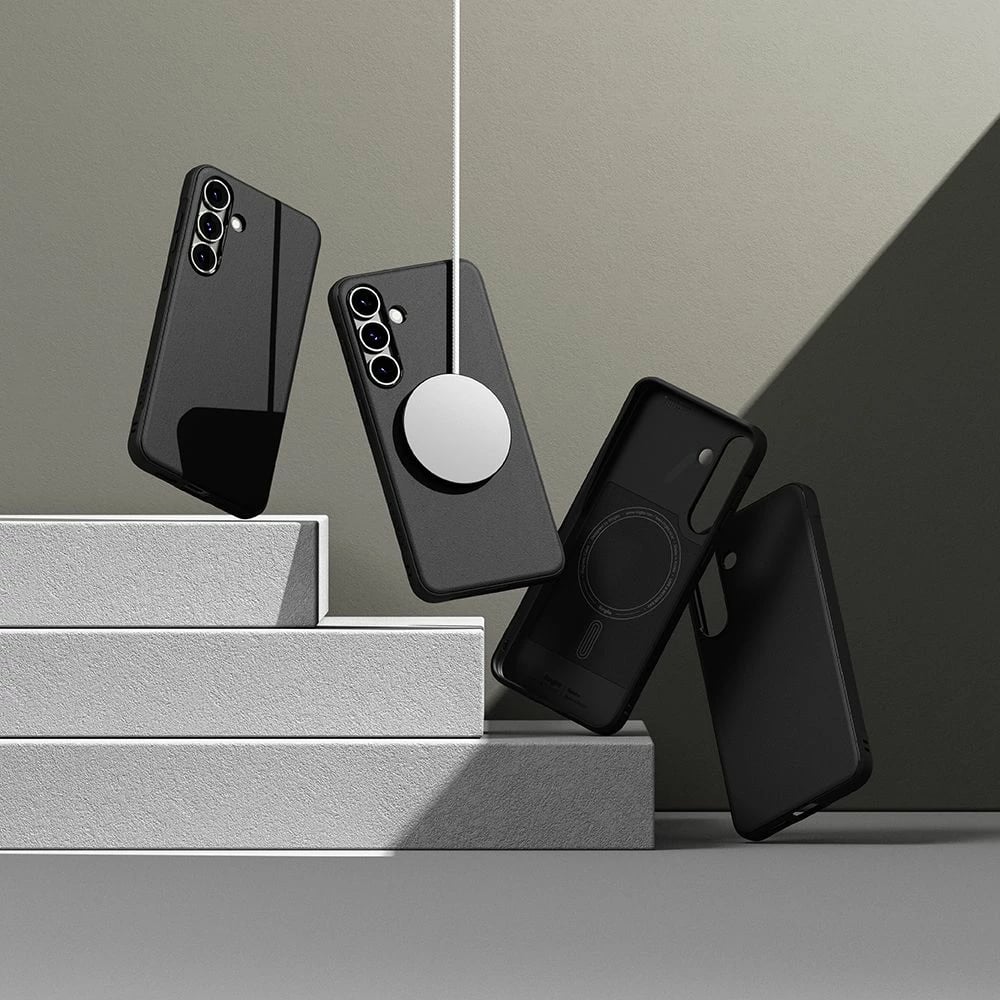 Mbështjellës Ringke Onyx MagSafe për Samsung Galaxy S25, i zi