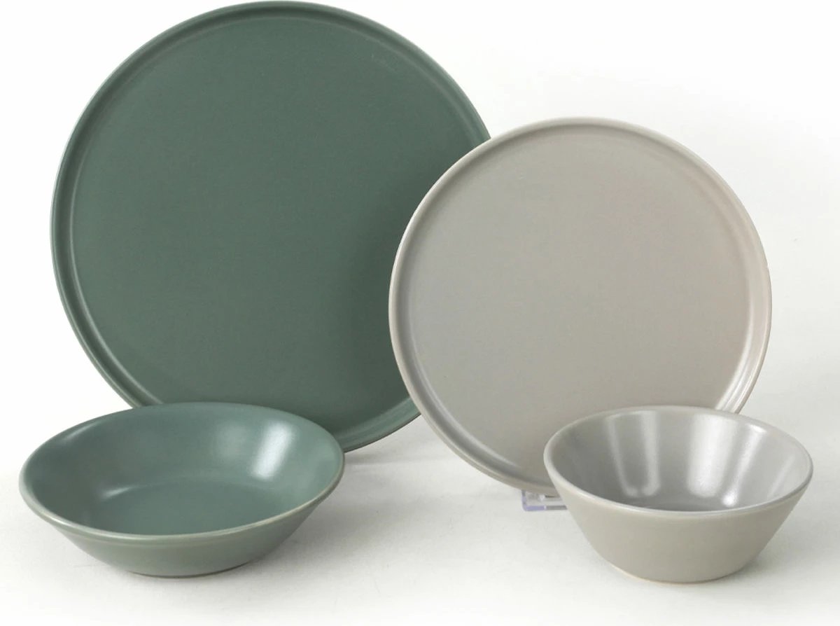 Set enësh për drekë prej qeramike, 24 copë, Hermia Concept, TY039124FX90A000000MAET000