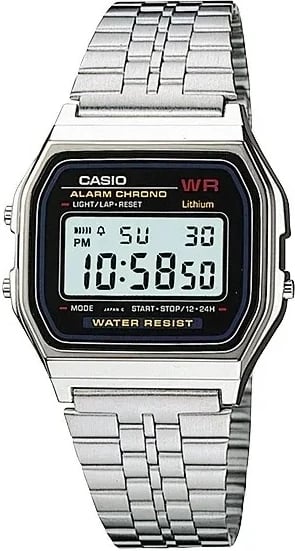 Orë dore CASIO VINTAGE ICONIC unisex, e argjendtë