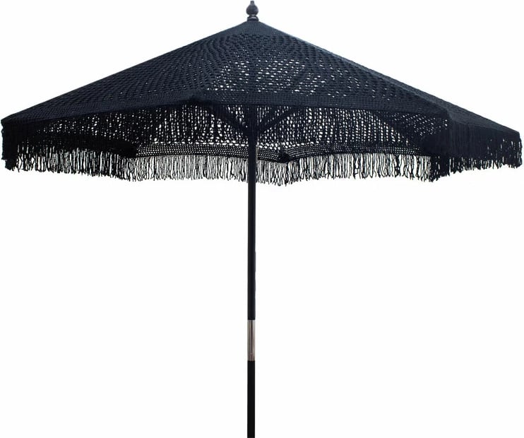 Ombrellë Brilie dru-makrame D2.70x2.60m e zezë