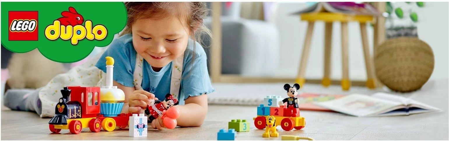 Set ndërtimi LEGO DUPLO Disney 10941 Birthday Train, Mickey & Minnie Mouse, 22 pjesë, për fëmijë, shumëngjyrësh Set ndërtimi LEGO DUPLO Disney 10941 Birthday Train, Mickey & Minnie Mouse, 22 pjesë, për fëmijë, shumëngjyrësh