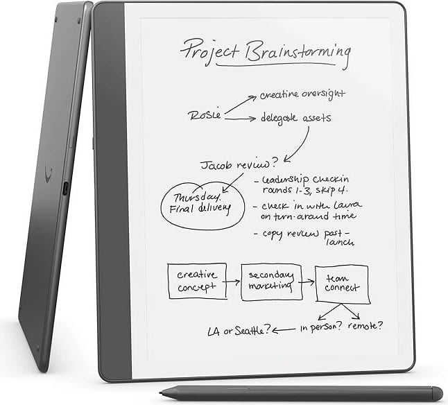 Lexues elektronik Kindle Scribe 2024, 10.2", 32 GB, Wi-Fi, Premium Pen, Tungsten