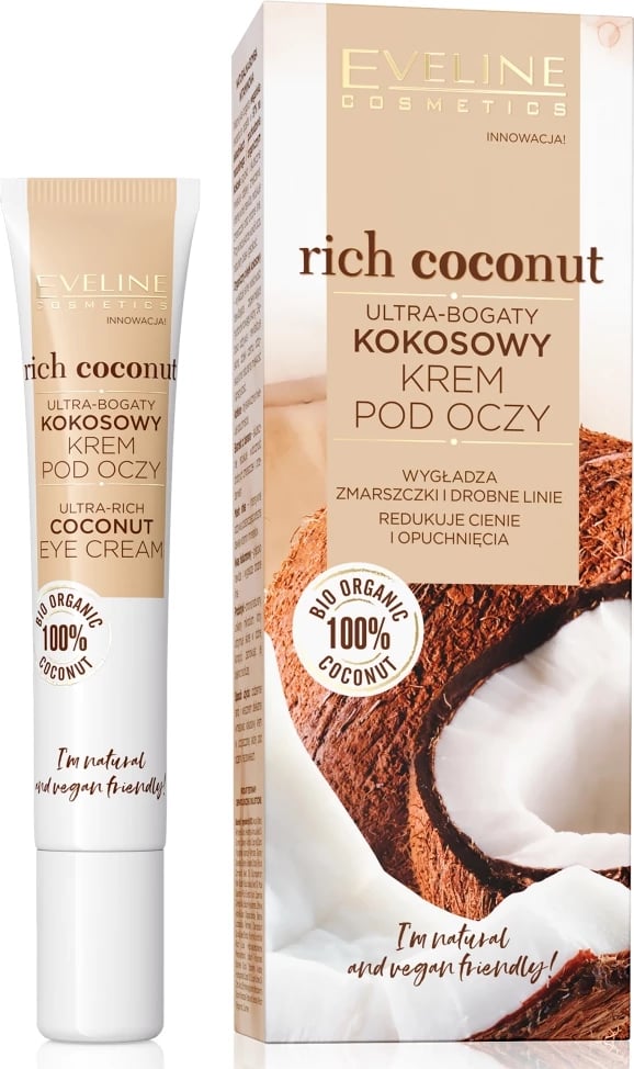 Krem për sy për femra Eveline Cosmetics Rich Coconut ultra-luxurious coconut eye cream, 20ml
