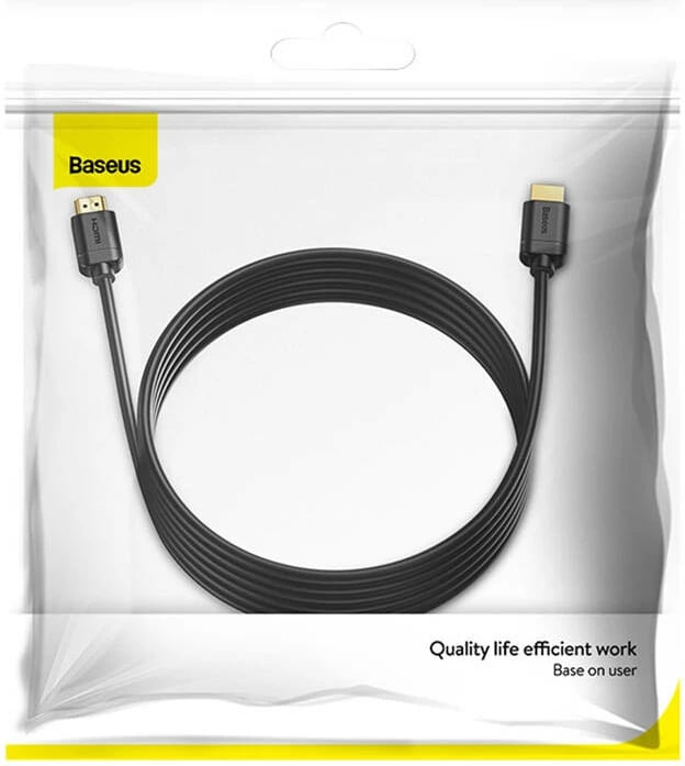 Kabllo HDMI Baseus CAKGQ-D01, 5m, 4K 60Hz, 2x HDMI 2.0, E zezë