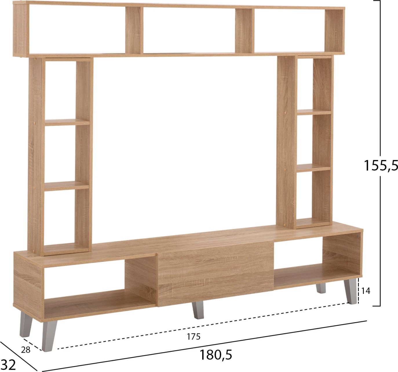 Njësi TV Charlize sonama FH2253.02 180,5x32x155,5 cm