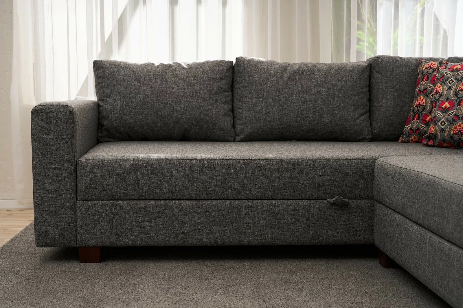 Kënd-sofë krevate Atelier del Sofa, Ali majtas, ngjyrë gri