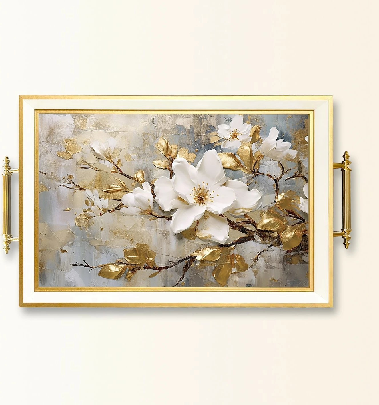 Tabaka dekorative prej qelqi, shumëngjyrëshe, Aberto Design, TPB9888 Tabaka dekorative prej qelqi, shumëngjyrëshe, Aberto Design, TPB9888