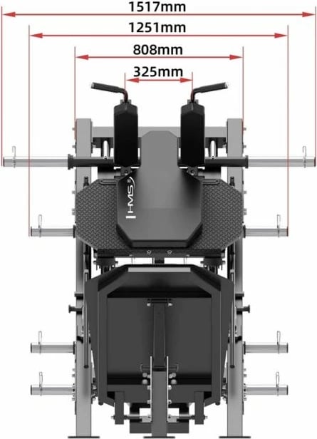 Pajisje për ushtrime këmbësh HMS, gri